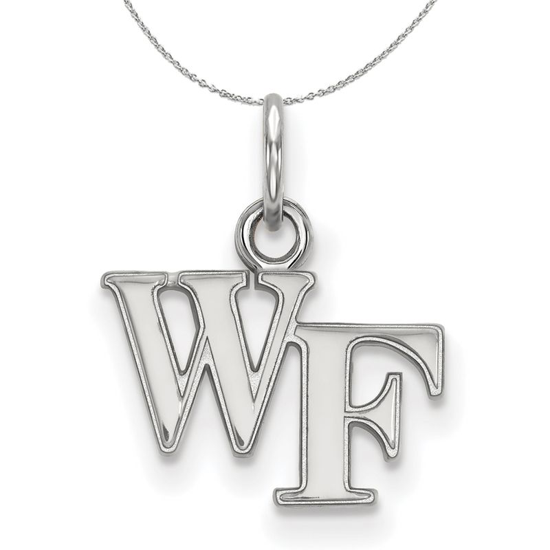 Sterling Silver Wake Forest U. Xs (Tiny) Necklace - 16 Inch